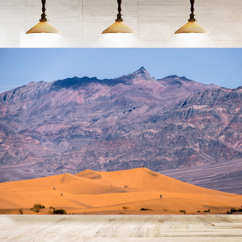 Outdoor Adventure Background - Desert and Mountain Landscape Photography Backdrop
