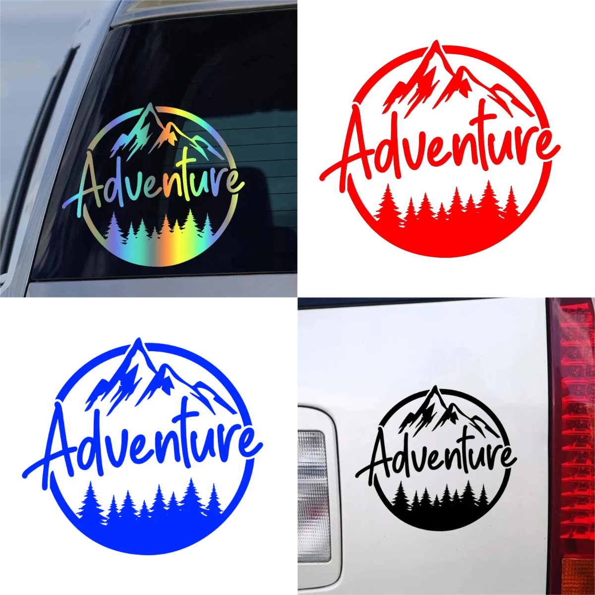 Outdoor Adventure Words - Caravan Camper Adventure Car sticker for