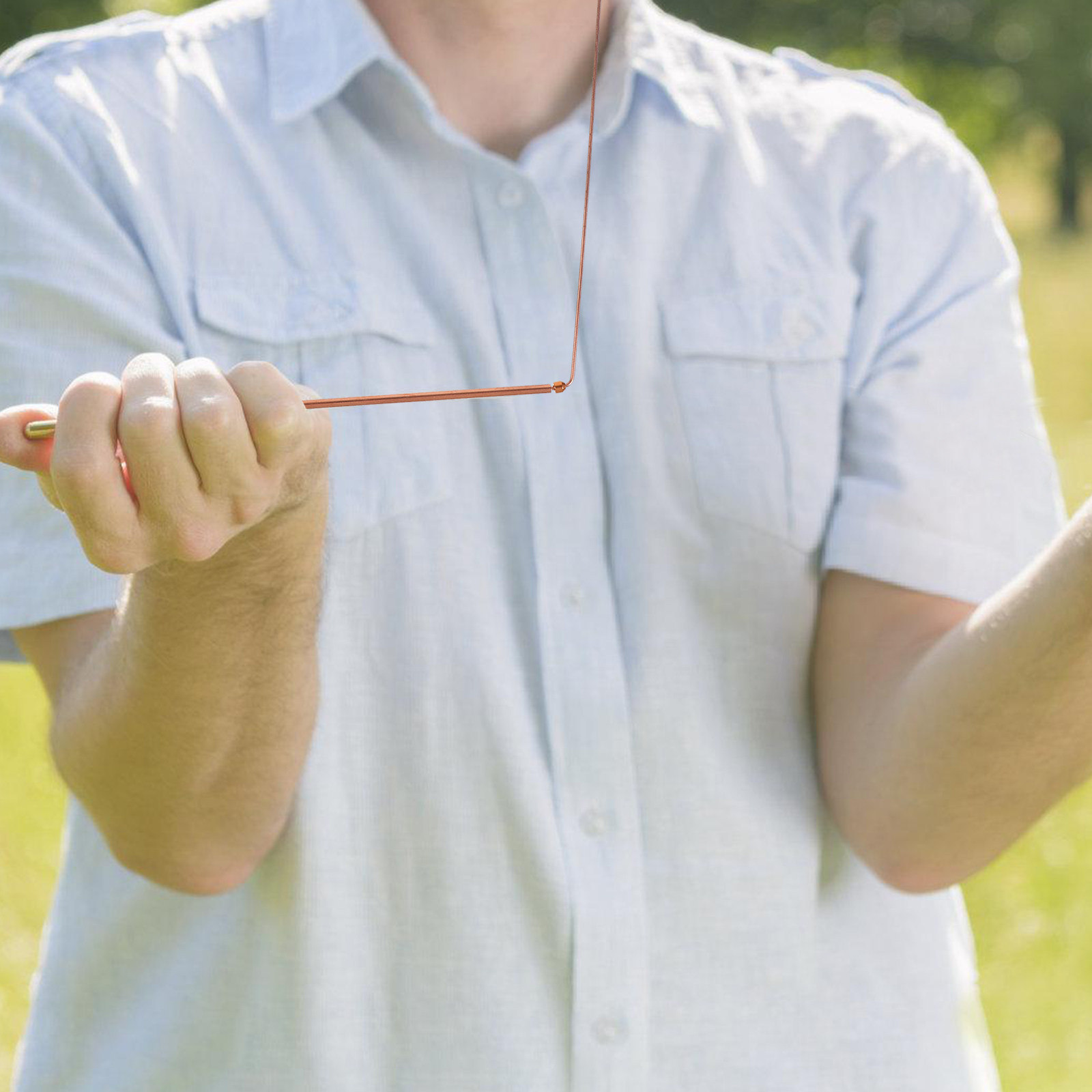 Outdoor Adventure Locations - 2pcs Brass Dowsing Rods Dual Head