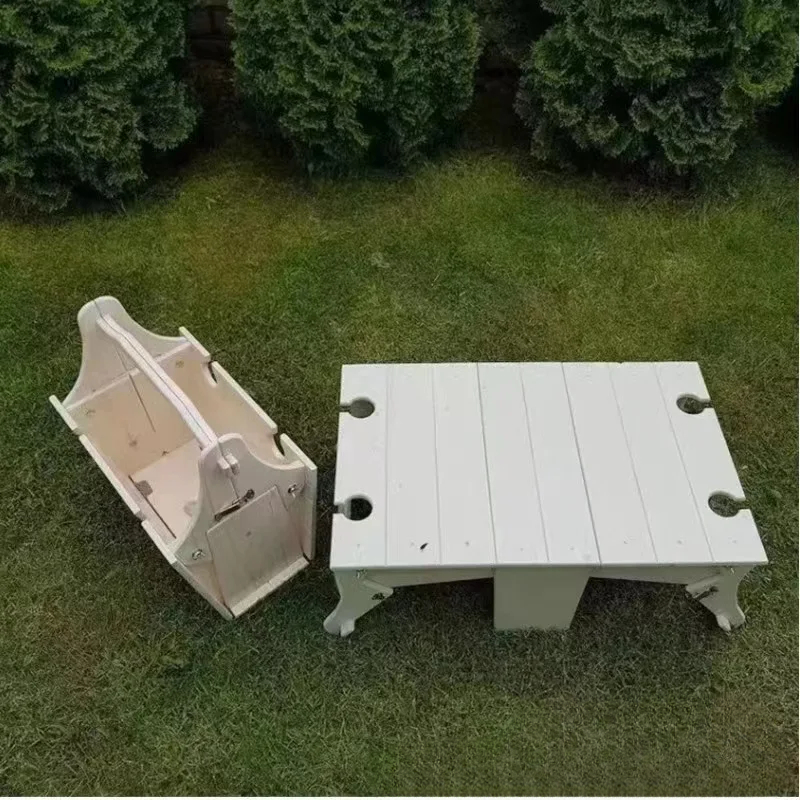 Outdoor Adventure Table With Storage - 2024 Outdoor Furniture Set Foldable Beach