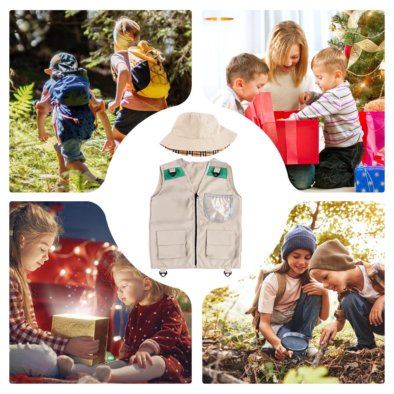 Kids Explorer Vest and Hat Cos - Outdoor Adventure Activities For Kids のレビューと価格
