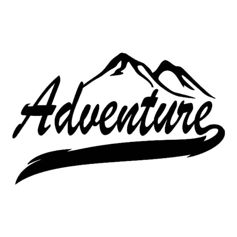 Car Sticker Funny Adventure Ca - Outdoor Adventure Words のレビューと価格