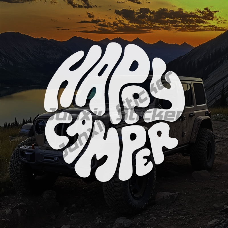 Happy Camper Boho Style Clip A - Outdoor Adventure Words のレビューと価格