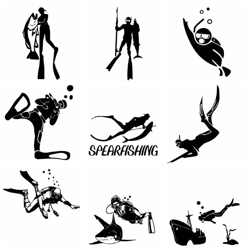Diving adventure car stickers, - Outdoor Adventure Words のレビューと価格