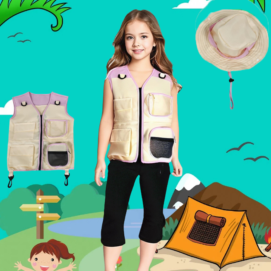 Children Explorer Vest Hat Sui - Outdoor Adventure Activities For Kids のレビューと価格
