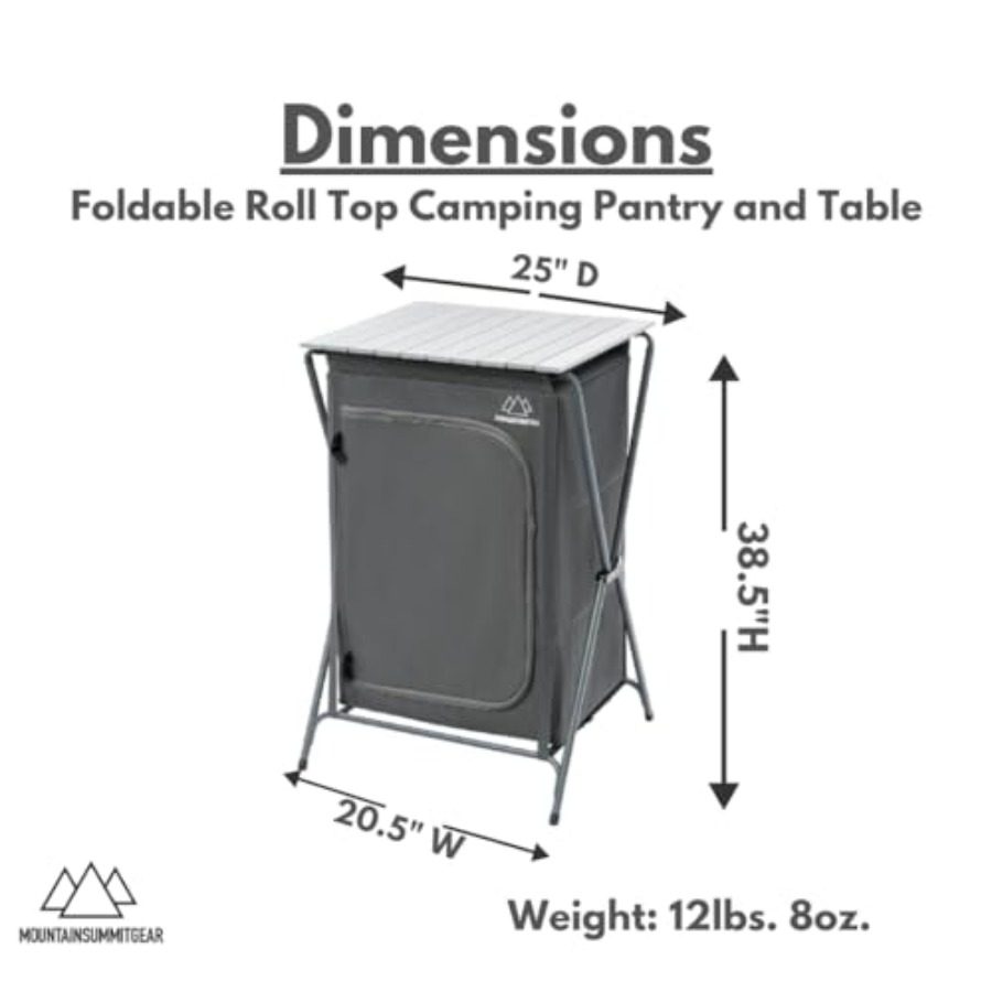 Foldable Roll Top Camping Pant - Outdoor Adventure Table With Storage のレビューと価格
