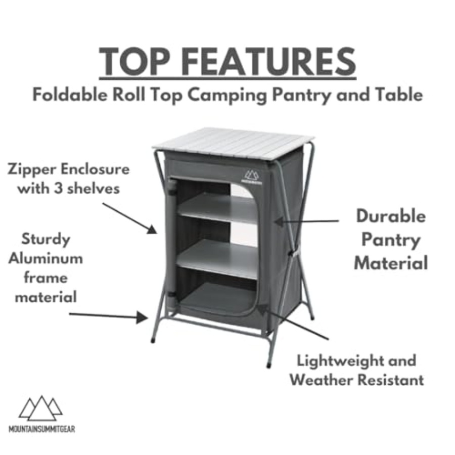 Foldable Roll Top Camping Pant - Outdoor Adventure Table With Storage のレビューと価格