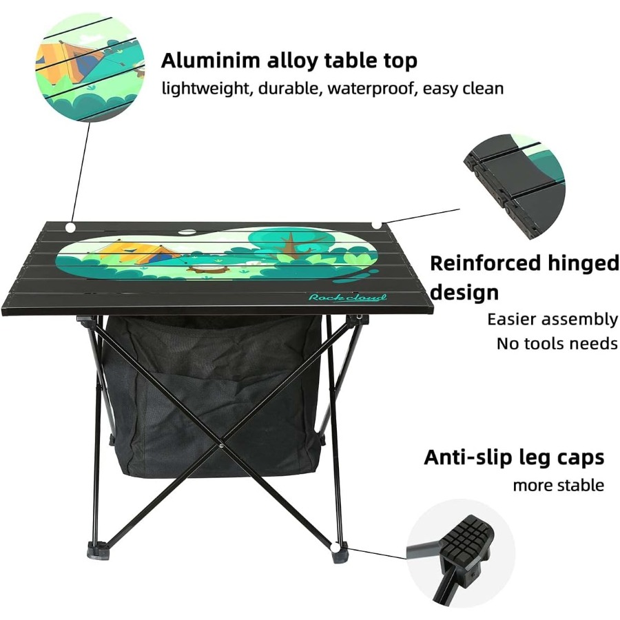 Ultralight Aluminum Portable C - Outdoor Adventure Table With Storage のレビューと価格