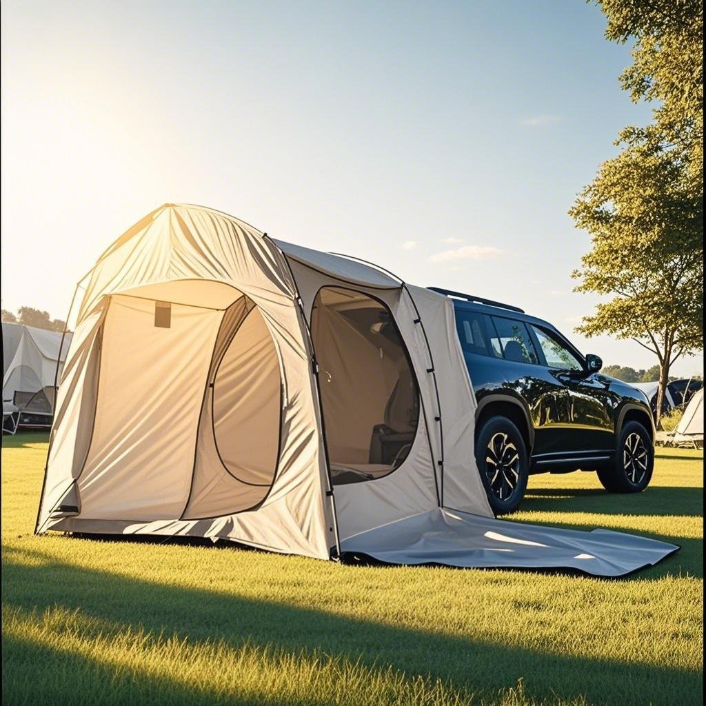 Off-Road Car Tent SUV Tailgate - Outdoor Adventure Dome Shelter のレビューと価格