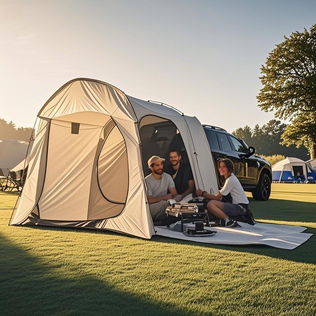 Off-Road Car Tent SUV Tailgate - Outdoor Adventure Dome Shelter のレビューと価格