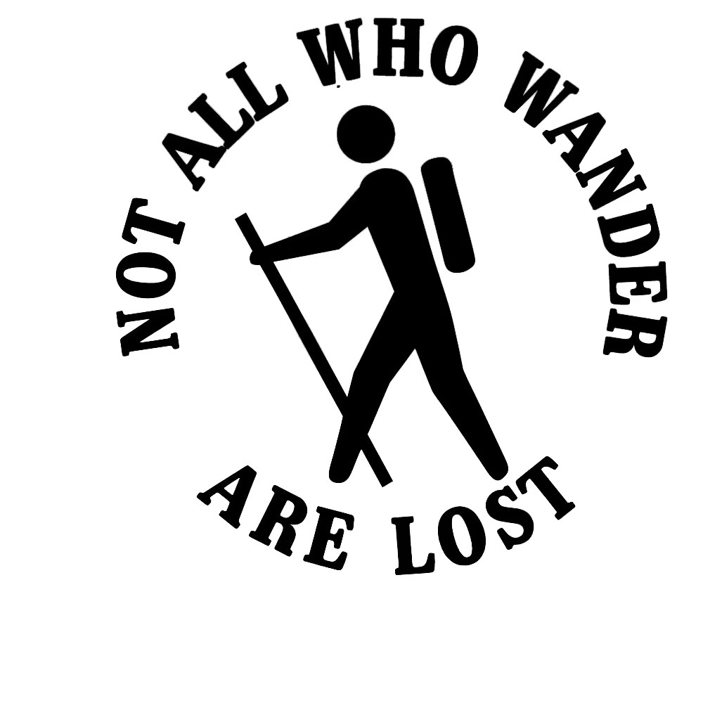 Hiking Enthusiasts Vinyl Stick - Outdoor Adventure Words のレビューと価格