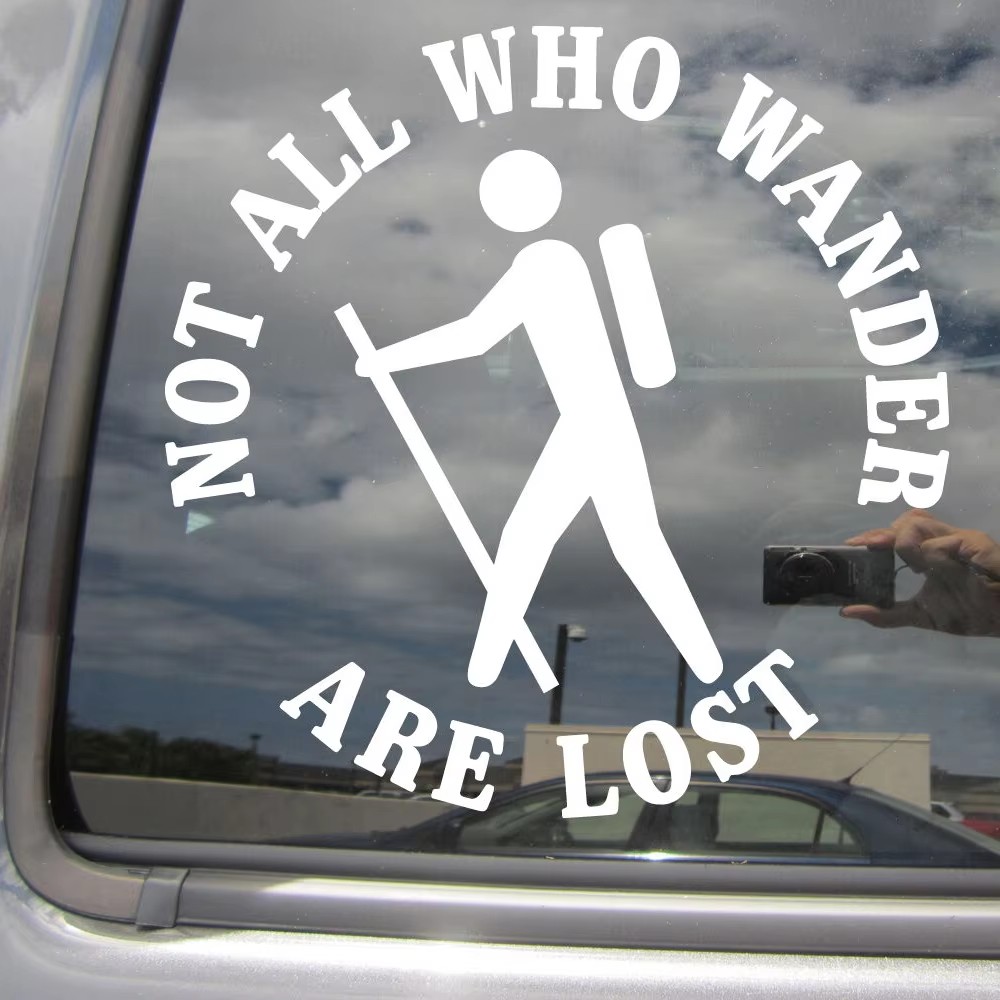Hiking Enthusiasts Vinyl Stick - Outdoor Adventure Words のレビューと価格