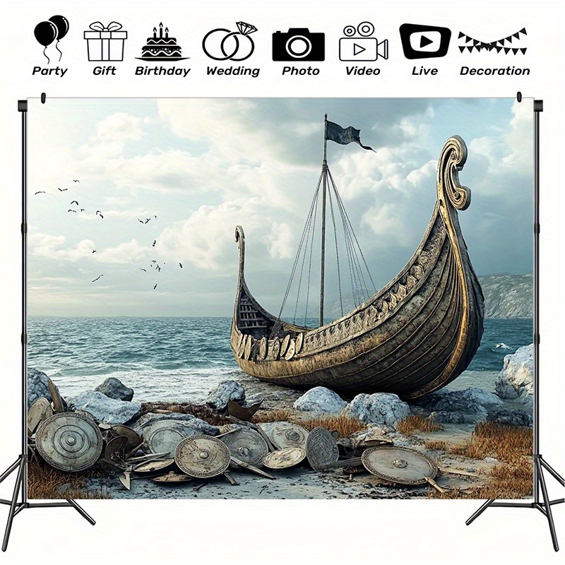 Large Viking adventure photogr - Outdoor Adventure Background のレビューと価格