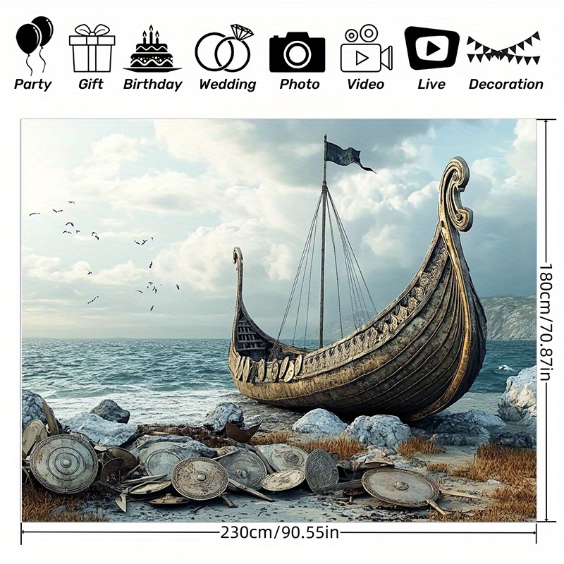 Large Viking adventure photogr - Outdoor Adventure Background のレビューと価格