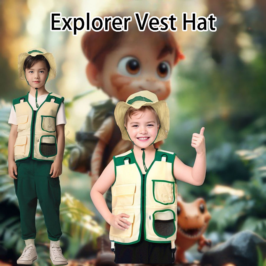 Kids Camping Explorer Vest Hat - Outdoor Adventure Activities For Kids のレビューと価格