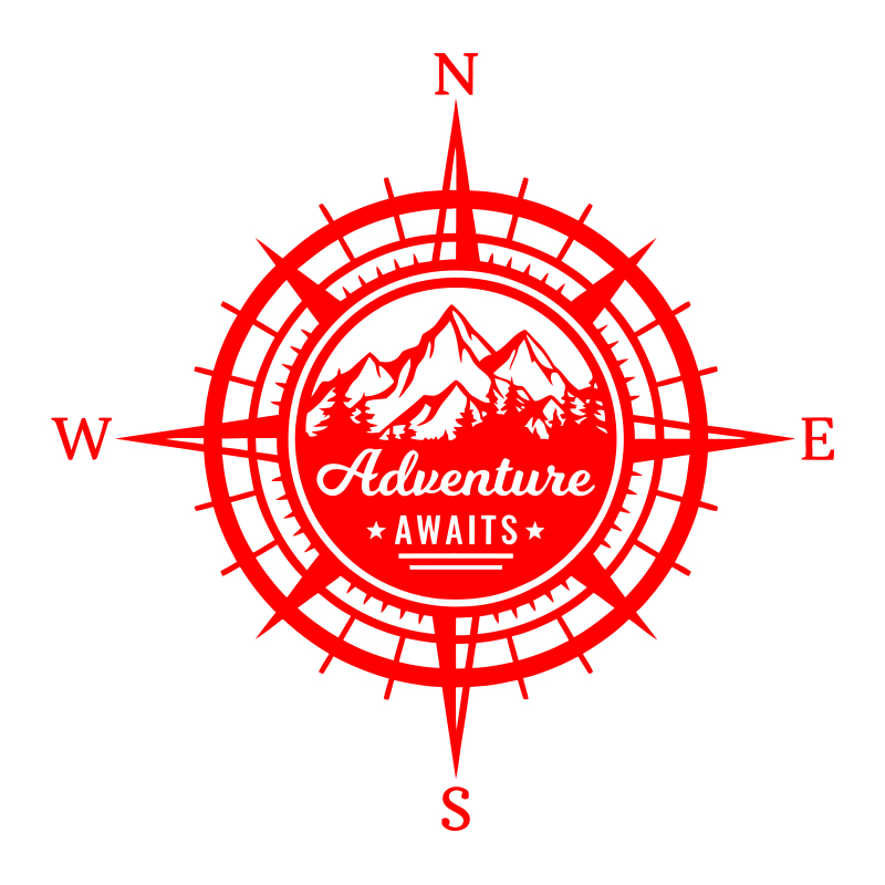 Adventure Awaits Compass Car S - Outdoor Adventure Words のレビューと価格