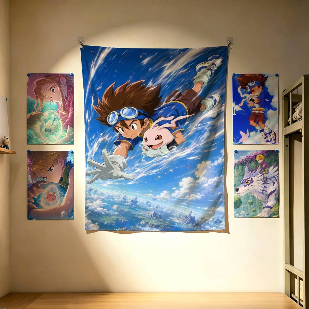Cute Digimon Adventure  Flags  - Outdoor Adventure Background のレビューと価格