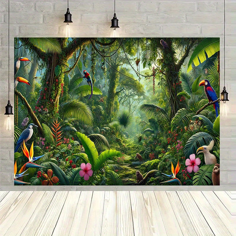 1pc Jungle Adventure Backgroun - Outdoor Adventure Background のレビューと価格