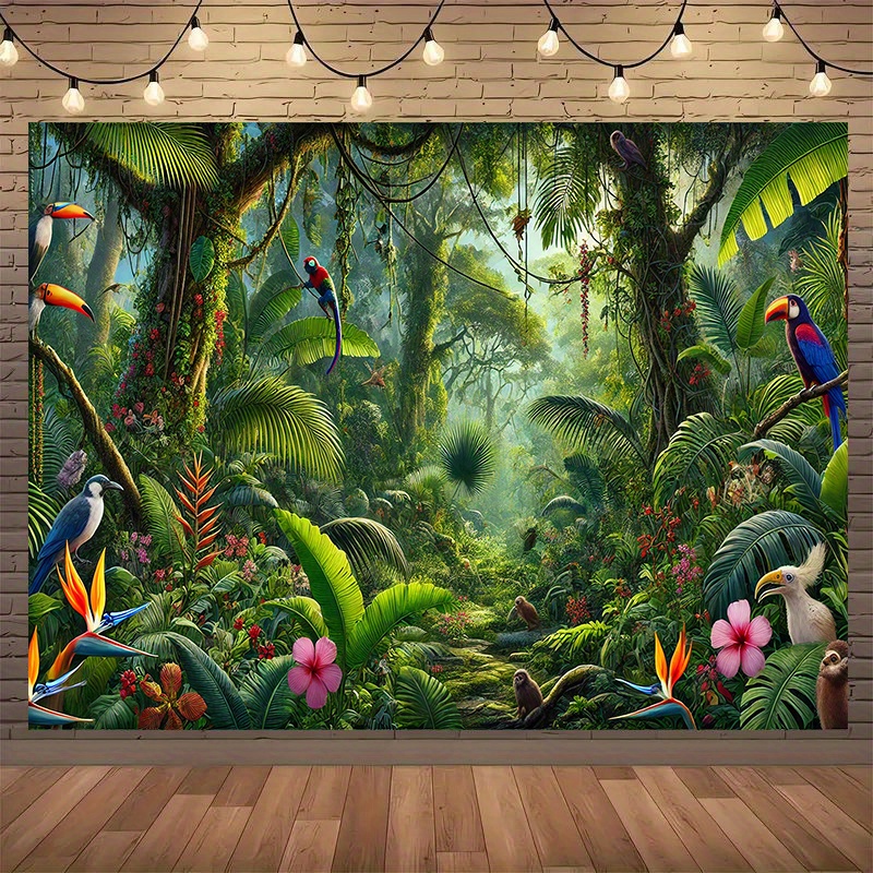 1pc Jungle Adventure Backgroun - Outdoor Adventure Background のレビューと価格