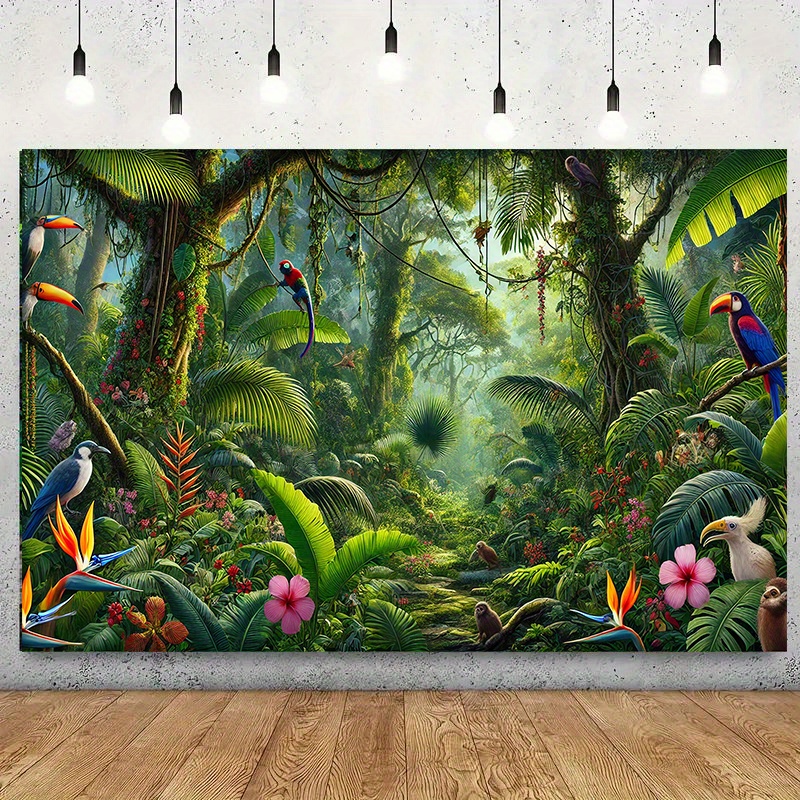 1pc Jungle Adventure Backgroun - Outdoor Adventure Background のレビューと価格